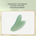 Gua Sha Board 2PCS Massage Stone For Facial Body Skincare Roller Scraping Massager Natural Resin Facial Lifting Scraper Neck Anti Wrinkle Massager Tool