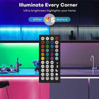 BRAND NEW 5050 RGB LED Strip Bluetooth Remote Lights TV Back Lights For Bar Room